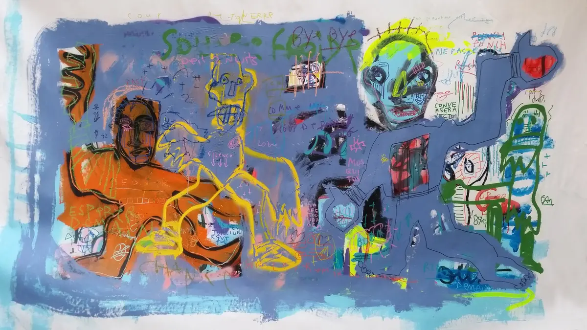 JAZZU - Punch, 2018 - Technique mixte sur toile - 2018