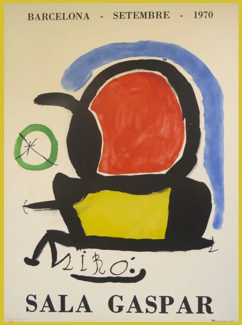 Joan Miró - Affiche lithographique originale d’exposition - Sala Gaspar