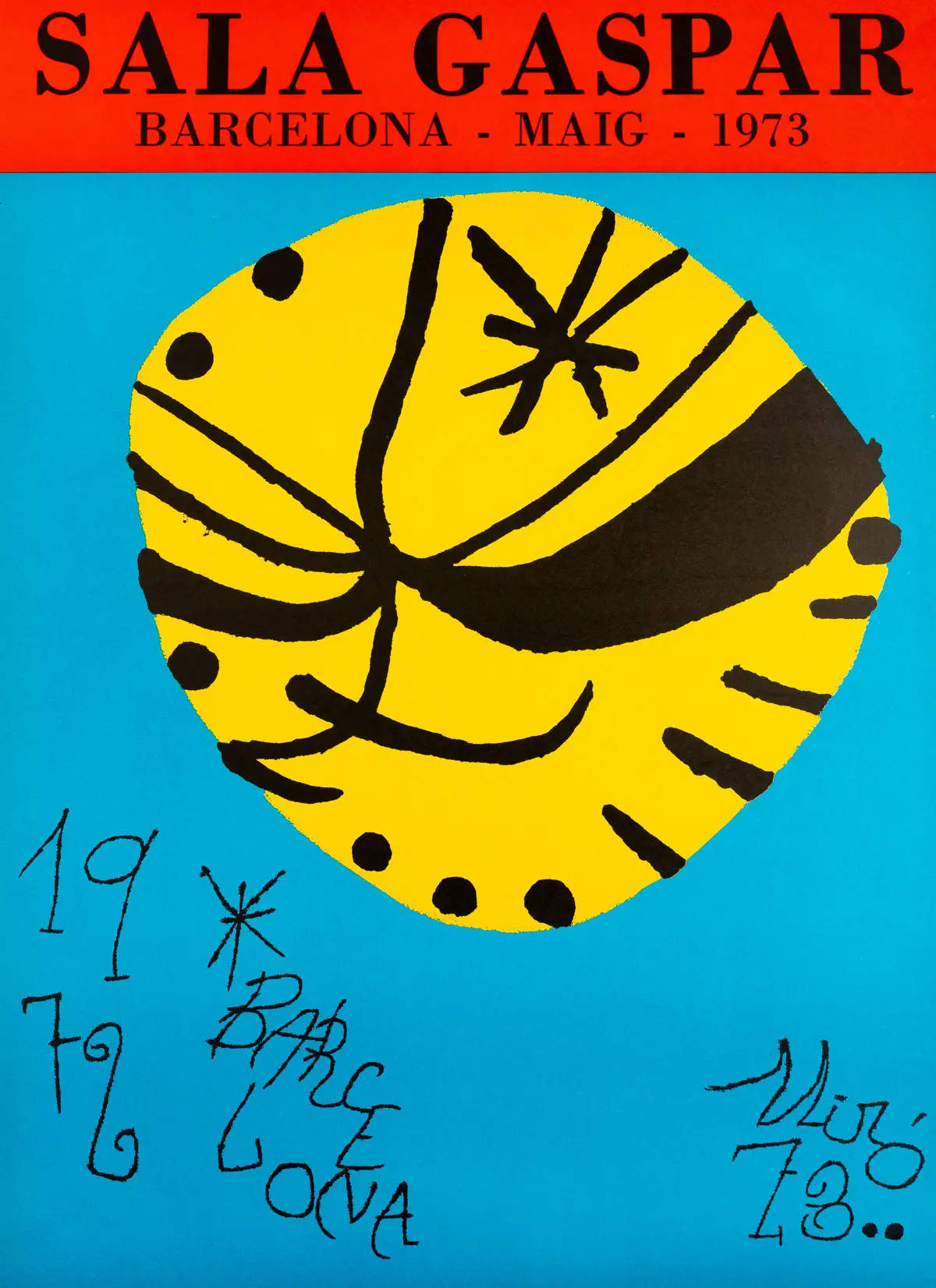 Joan MIRO : Galeria Gaspar 1973 - Lithographie originale signée