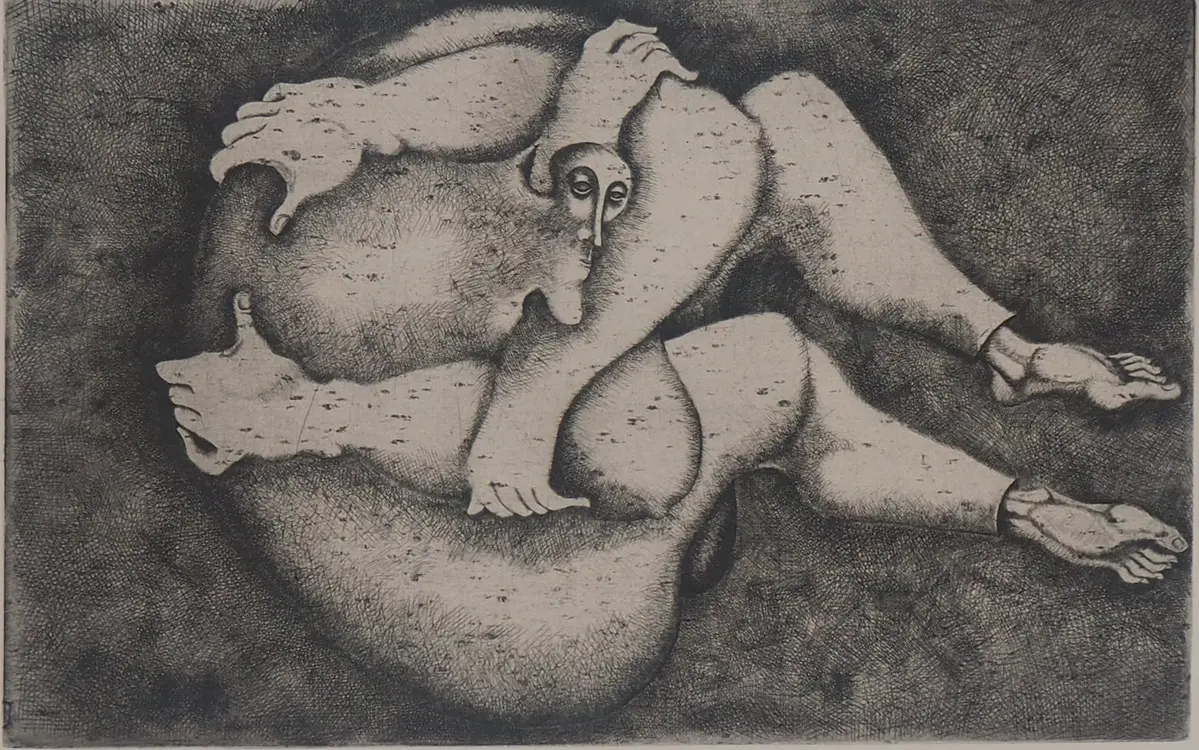 Yves Jobert - Cosmonaute de passage - Gravure originale signée