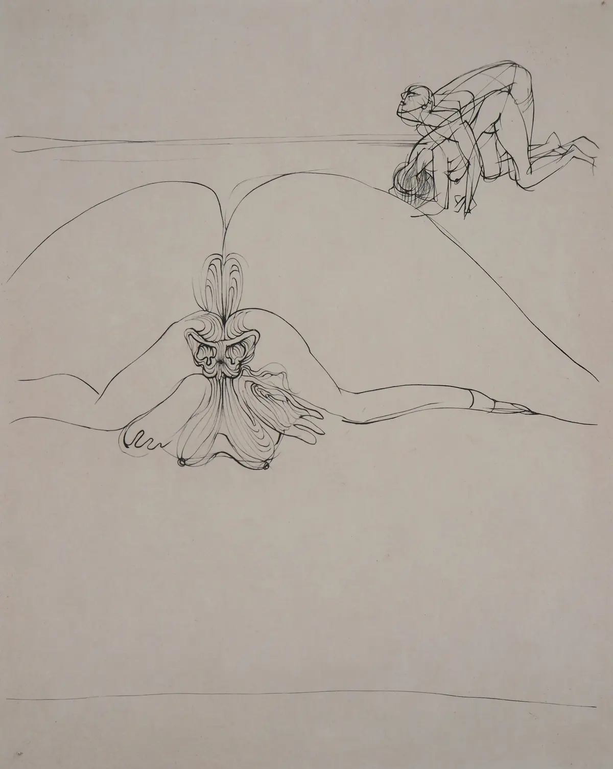 Hans BELLMER - L’érotisme du couple, 1973, Gravure signée et numérotée