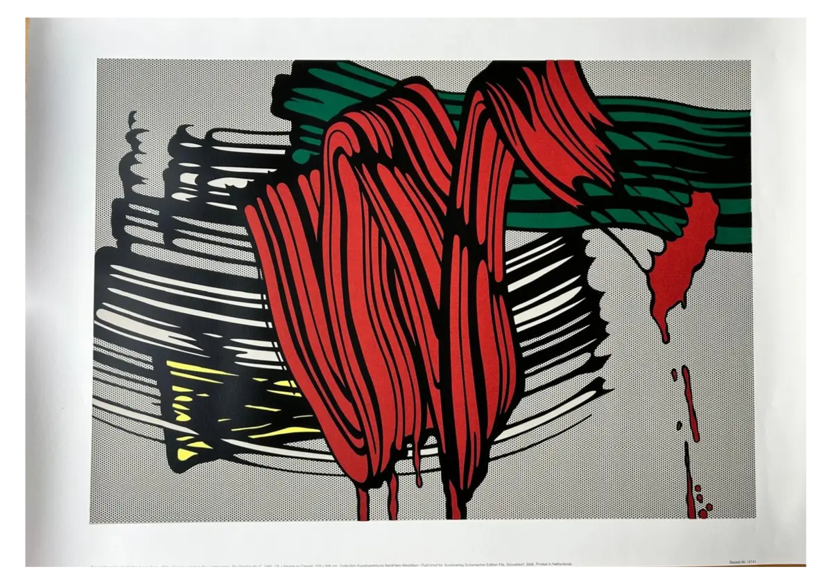 Roy Lichtenstein - Big painting n°6 - Sérigraphie - 2000