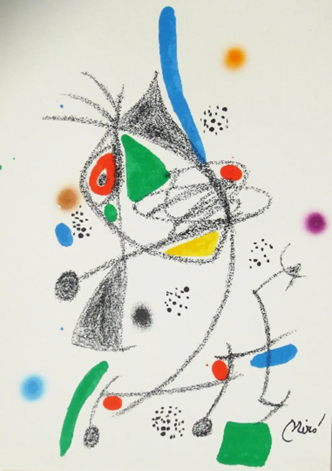 Joan Miró - Maravillas con variaciones acrosticas 4, 1975, lithographie