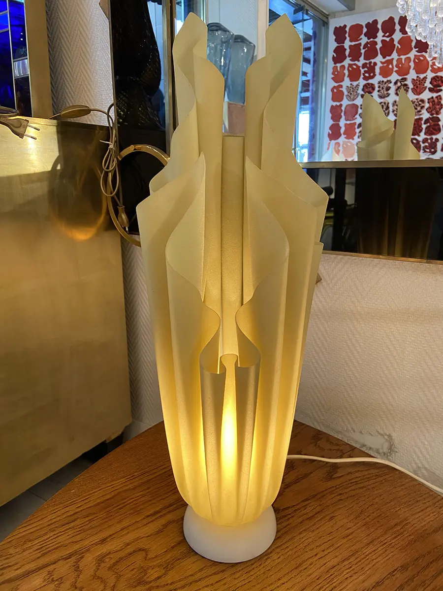 Georgia JACOB - Lampe Athena beige, circa 1975