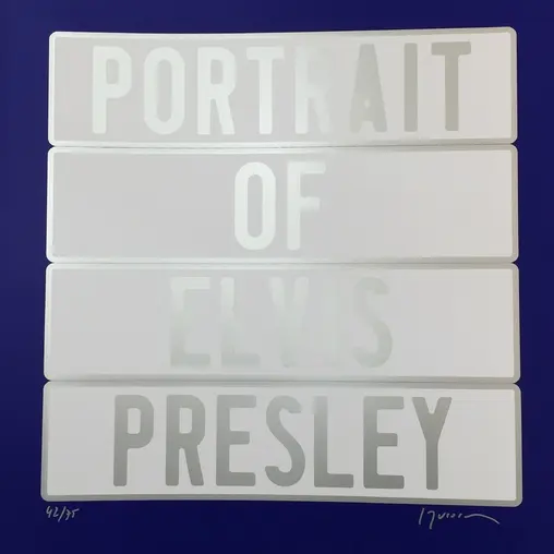 Joel DUCORROY - Elvis Presley, 2012 - Sérigraphie signée