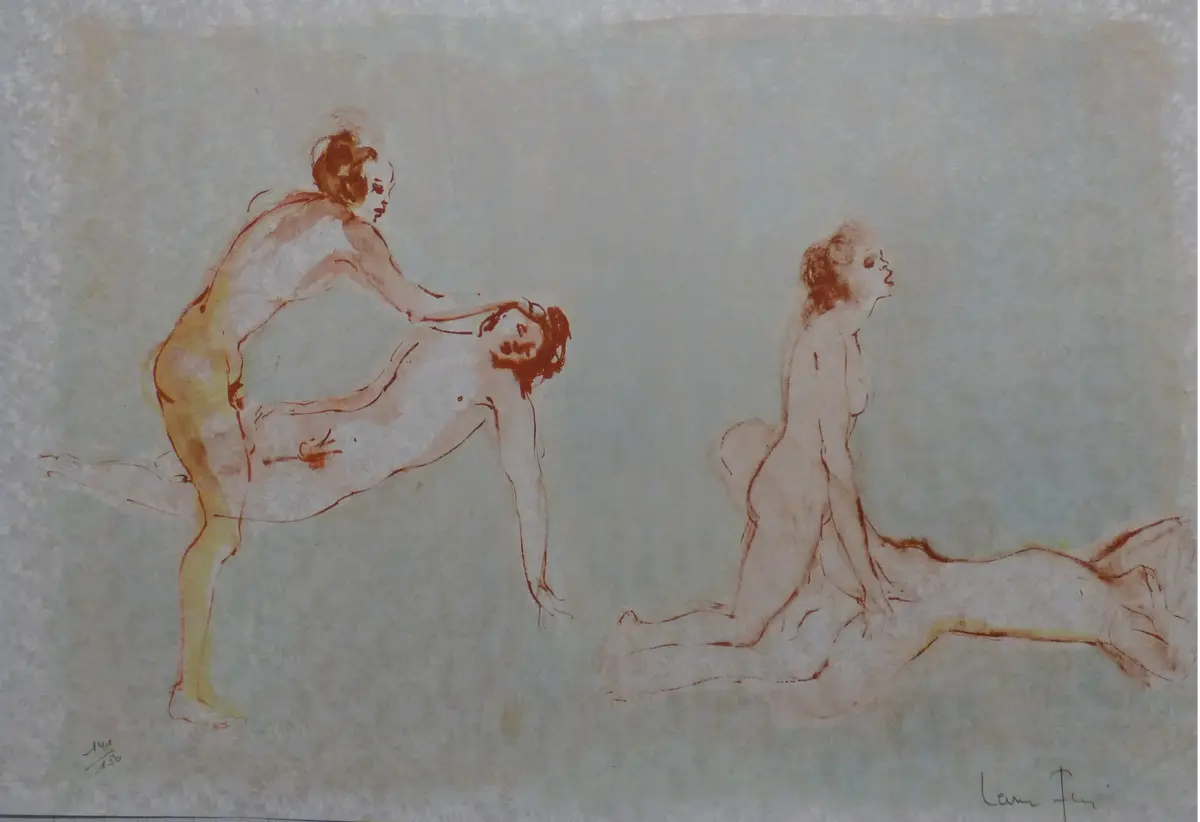 Léonor FINI - Deux couples I, 1970 - Lithographie originale signée