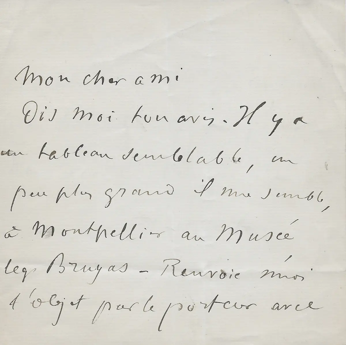 Edgar DEGAS – Lettre autographe signée