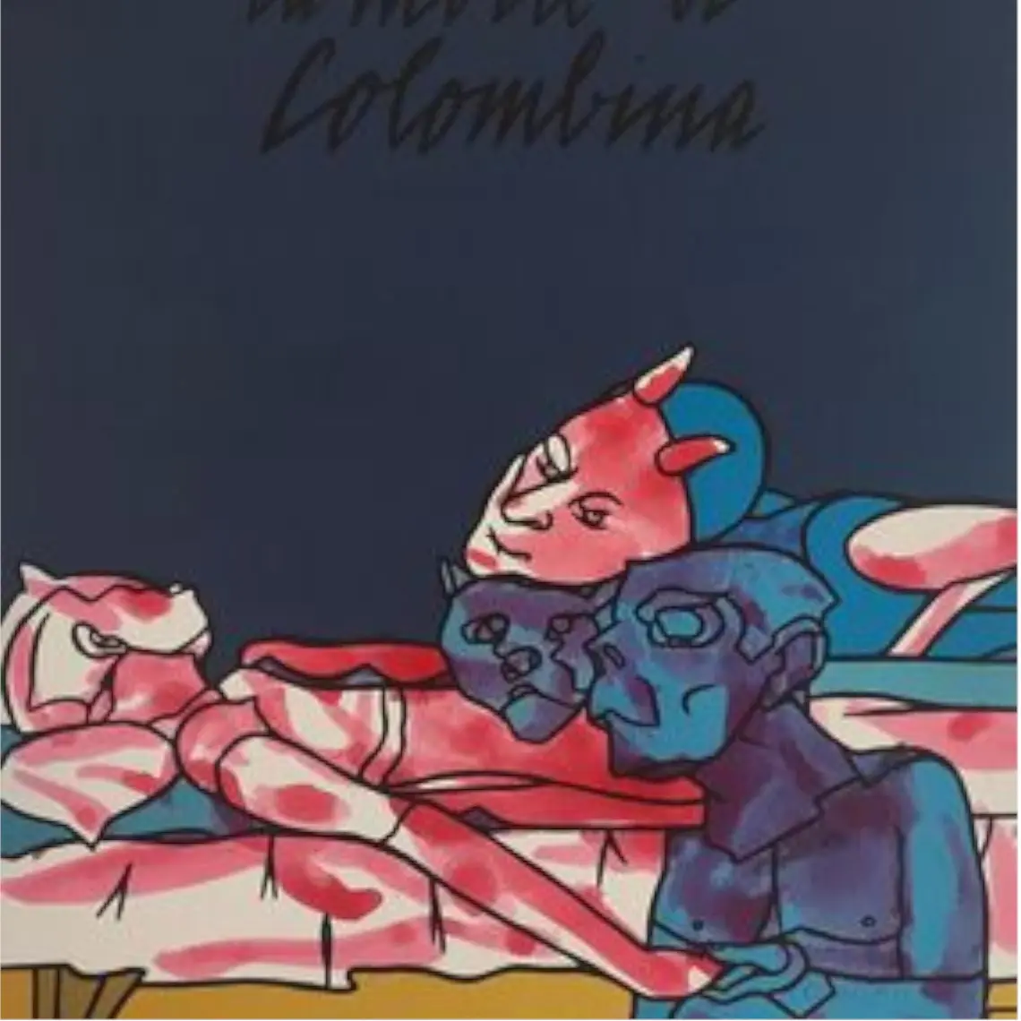 Valerio ADAMI - Les impromptus du matin - Colombine, 2018 - Epreuve aquarellée