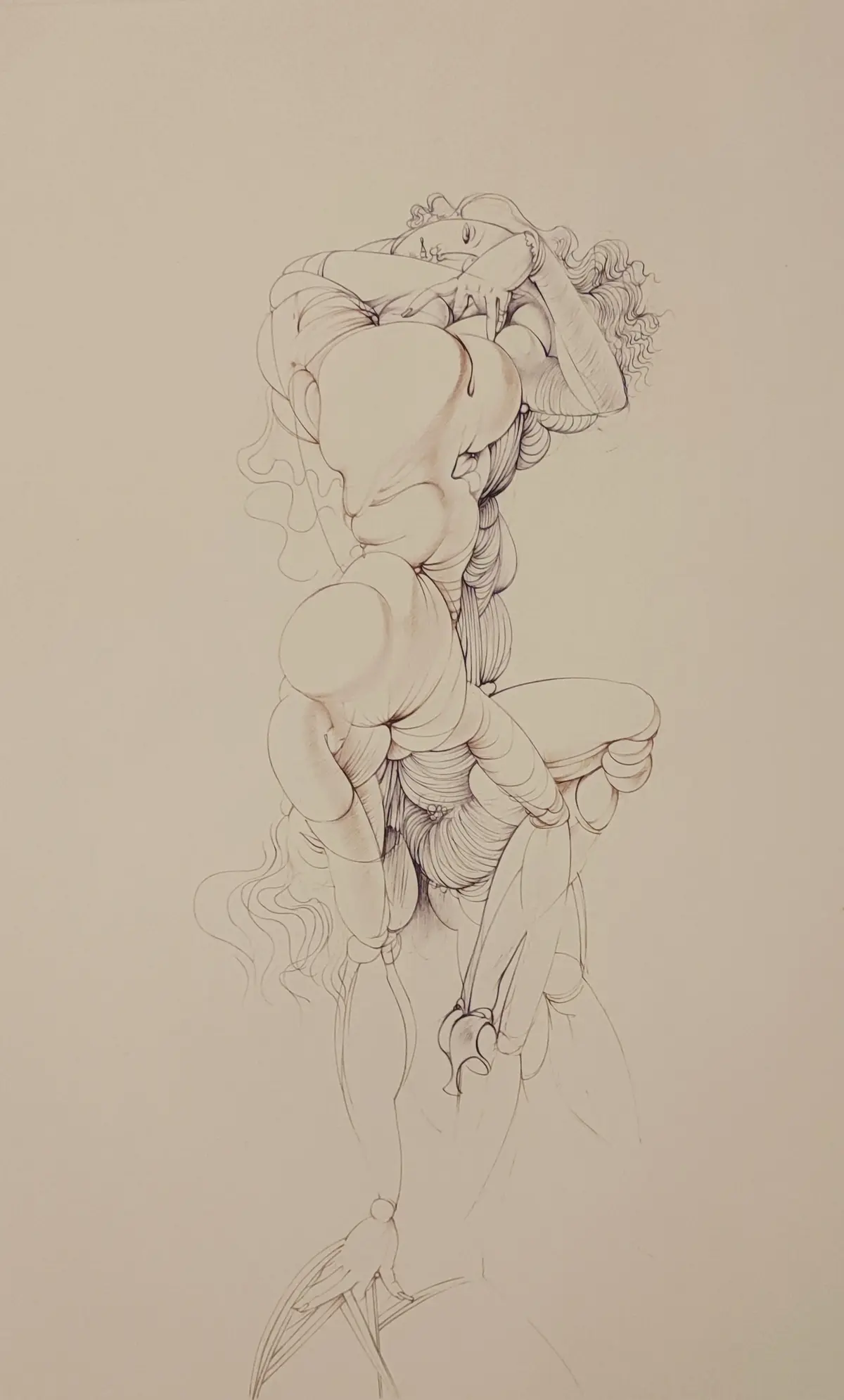 Hans BELLMER - L’étreinte, 1972 - Gravure