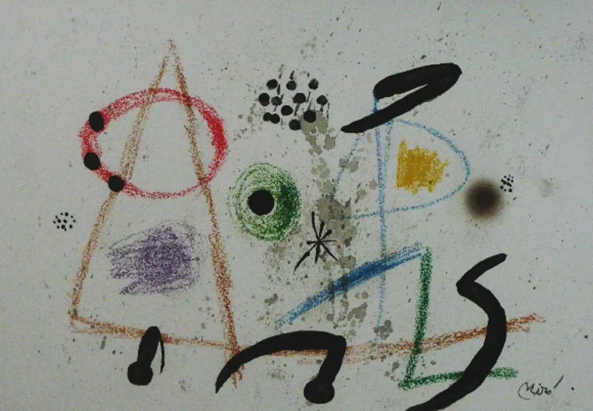 Joan Miró - Maravillas con variaciones acrosticas 3, 1975, Lithographie