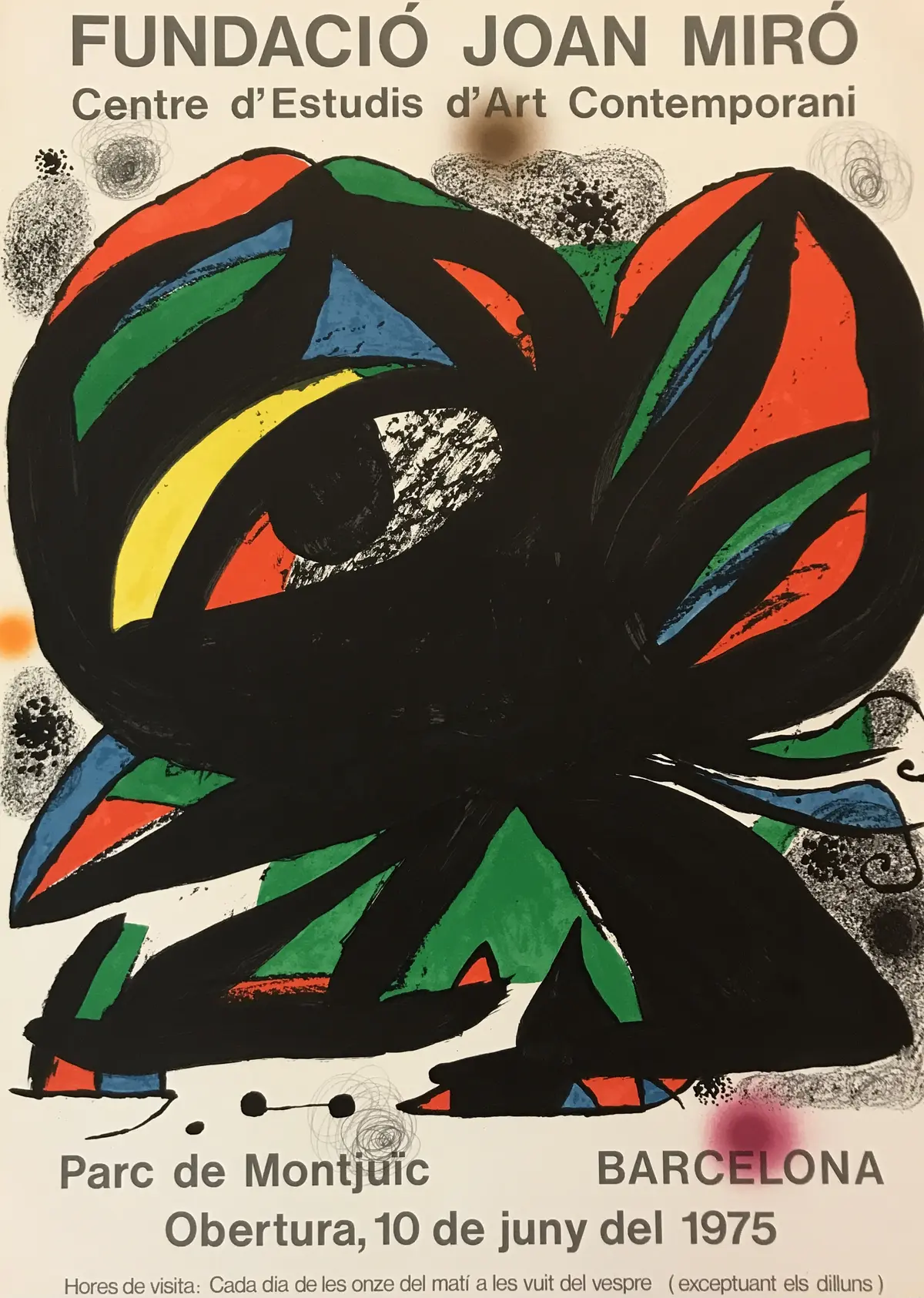 Joan MIRO - Fundacio Joan Miro - Barcelona, 1975 - Affiche lithographique