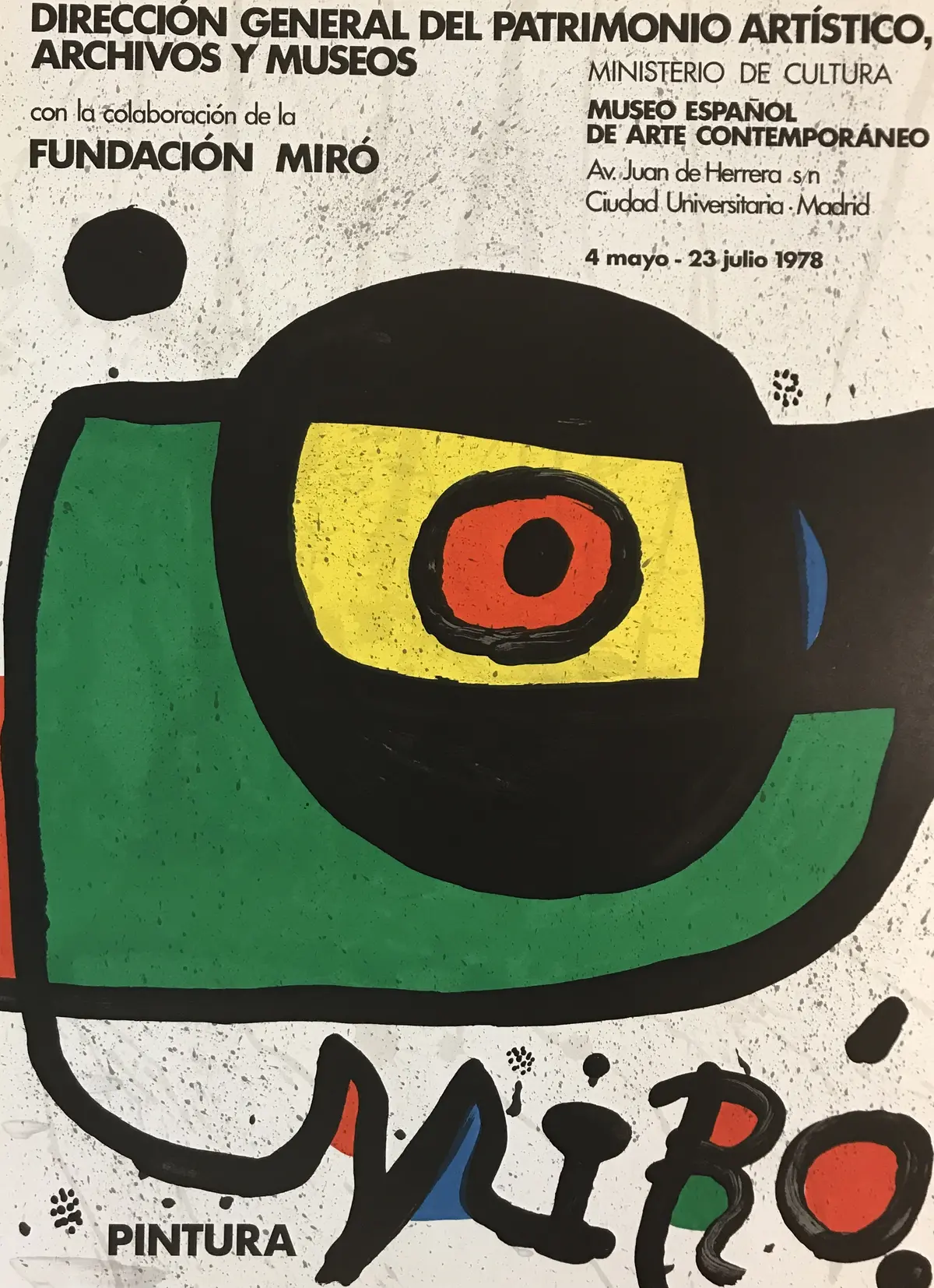 Joan MIRO - Pintura, 1978 - Affiche lithographique