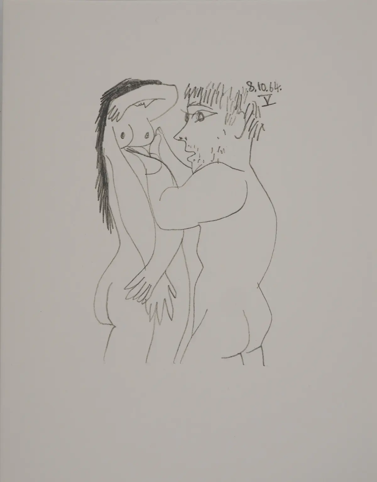 Pablo PICASSO : Le Goût du Bonheur, La femme idéale, Lithographie