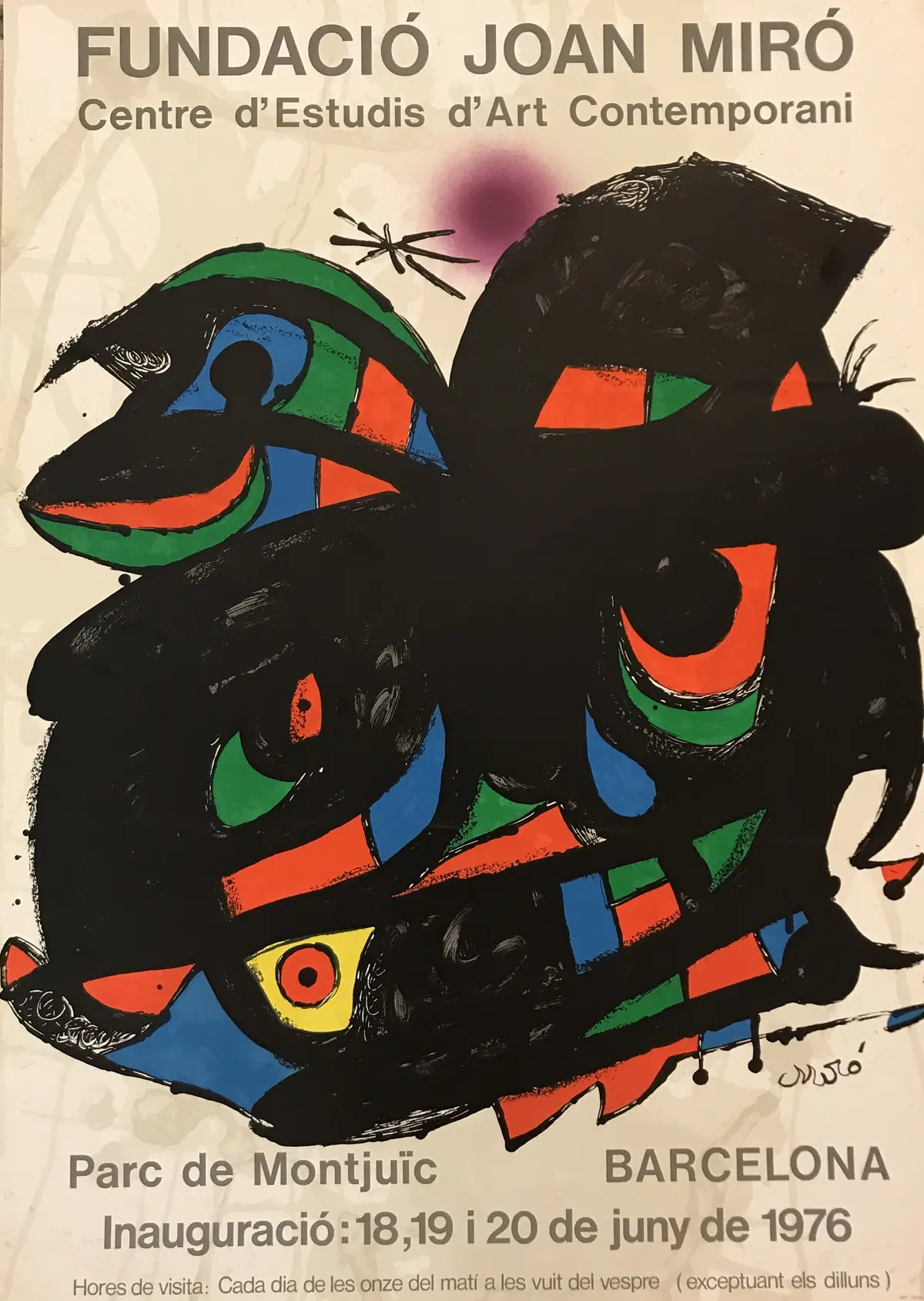 Joan MIRO - Barcelona, 1976 - Affiche lithographique