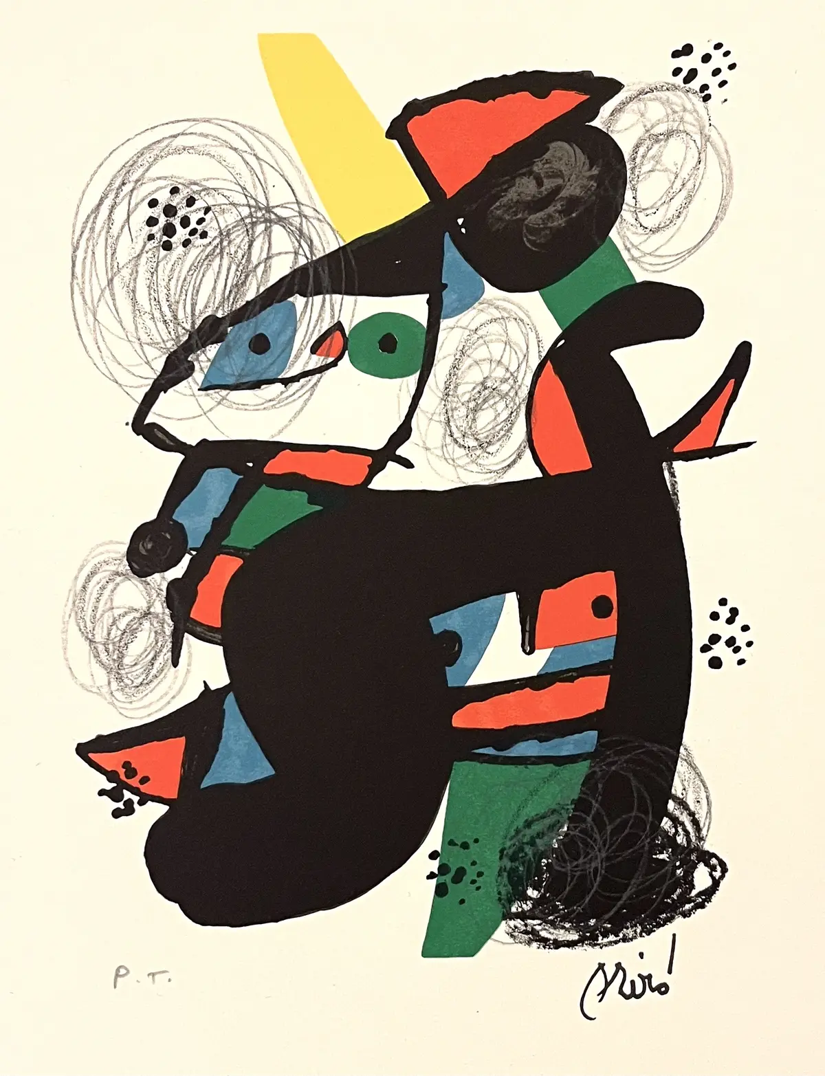Joan MIRÓ - La mélodie acide, 1980 - lithographie originale
