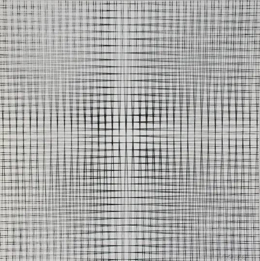 François MORELLET - 2 doubles trames, 1959 - Sérigraphie signée au crayon