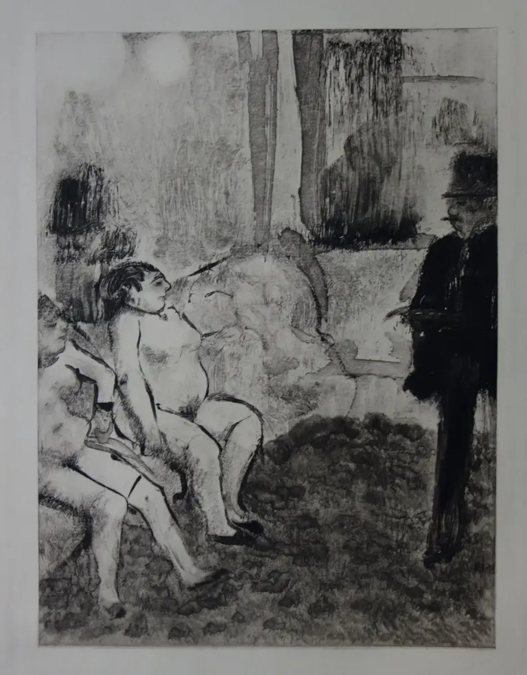 Edgar DEGAS : Un choix délicat - Gravure originale, 1935