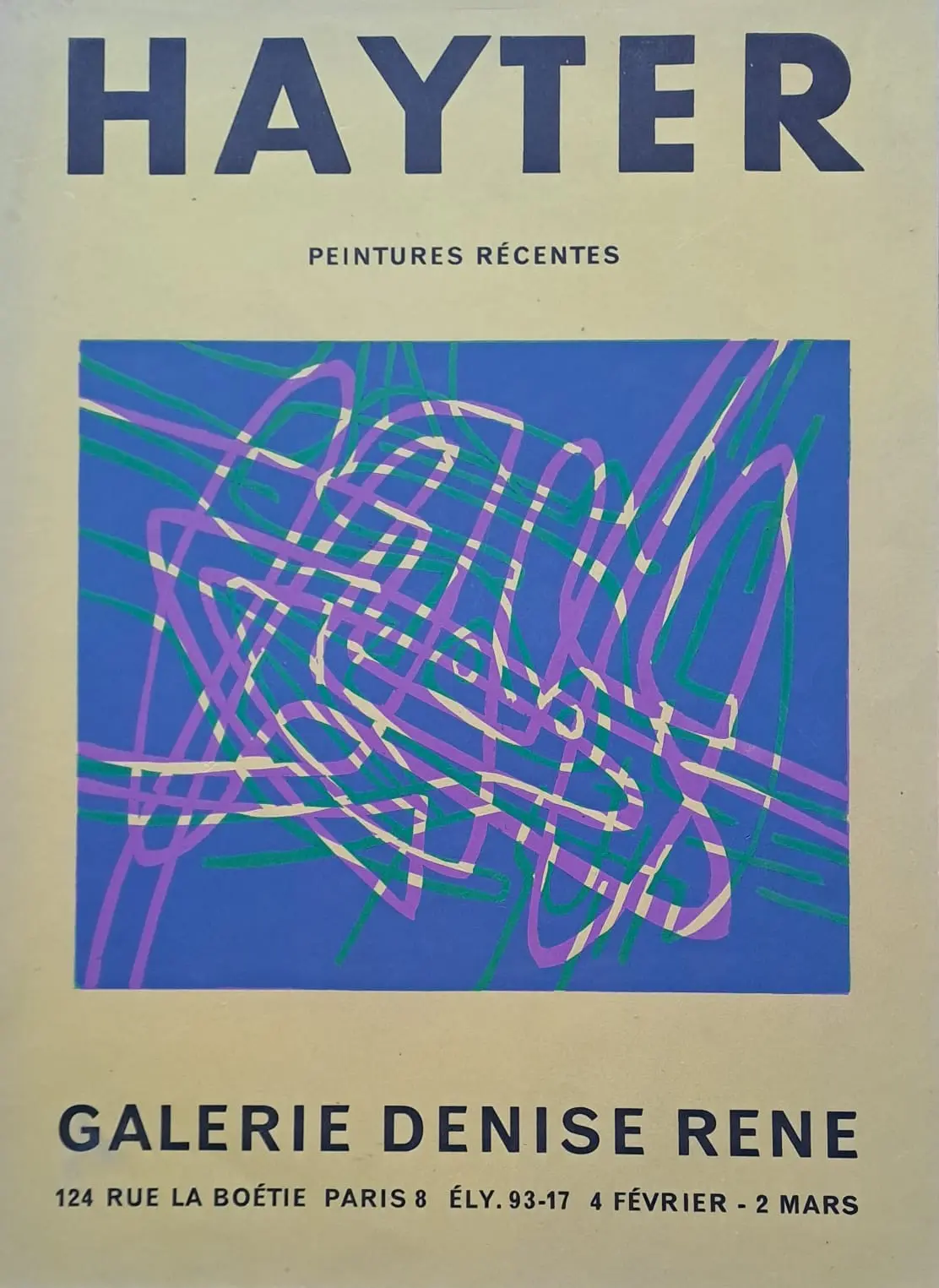 Stanley William Hayter - Composition - Affiche originale d’époque, 1955