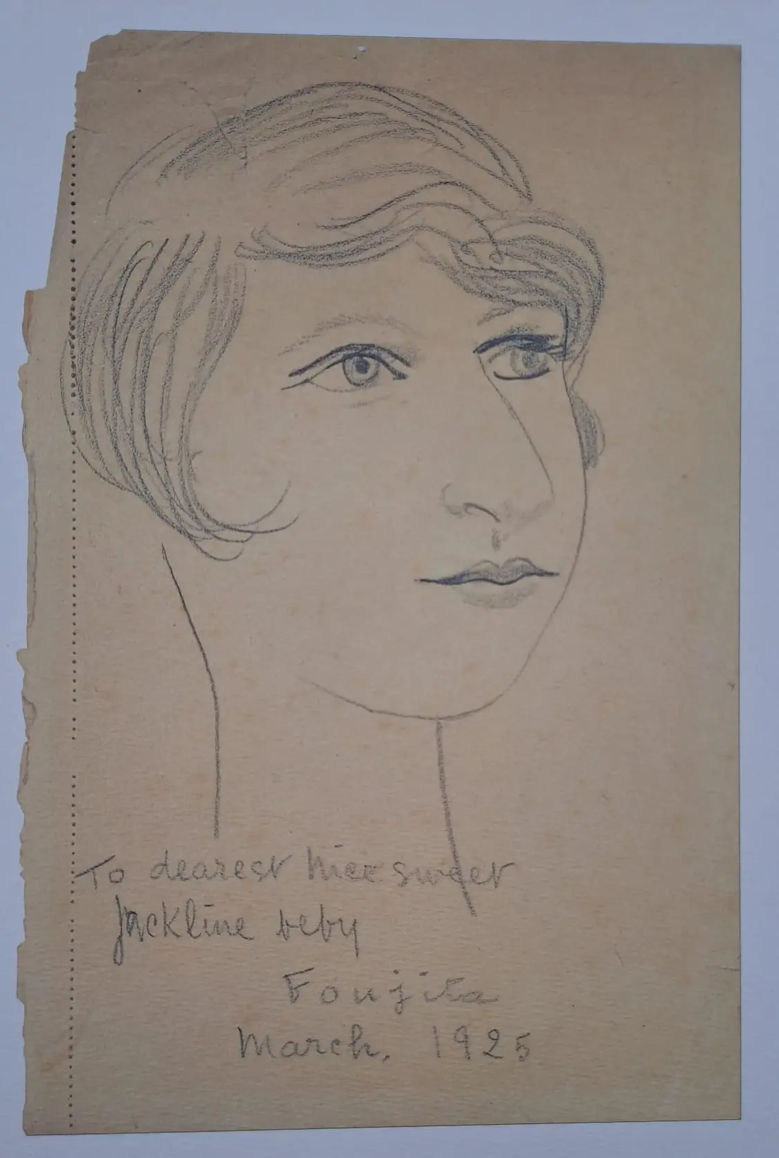 Léonard Foujita (d’après) - Portrait de Jacqueline - Impression d’art, signée
