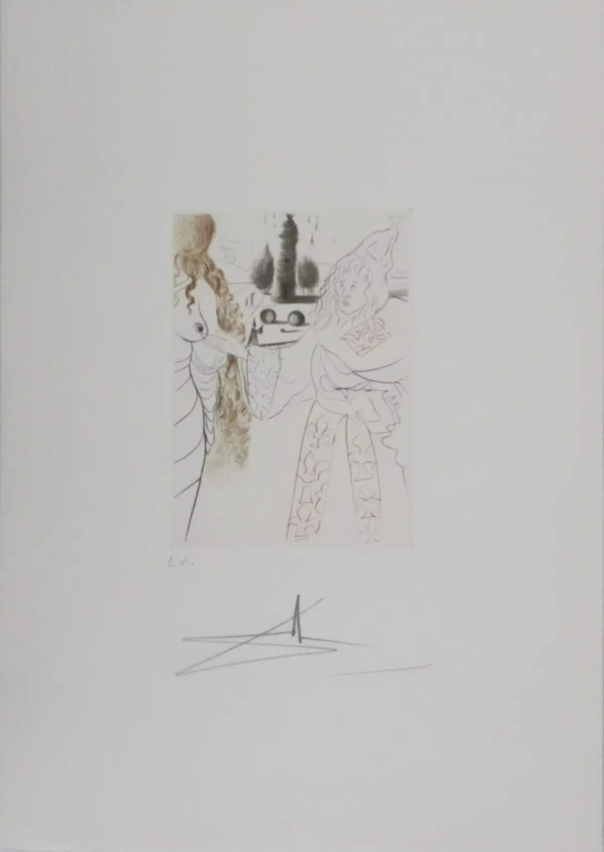 Salvador Dali - Décaméron : La femme adultère, 1972 - Gravure originale signée
