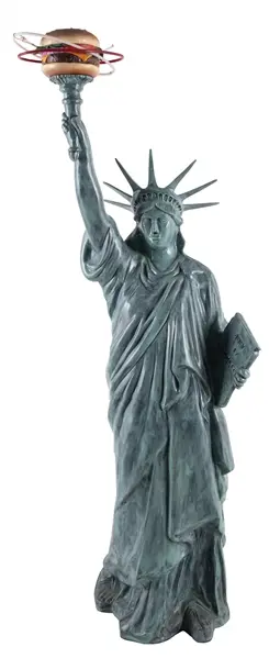 RED ROBIN'S RESTAURANT STATUE OF LIBERTY NEON LIGHT