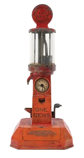 1¢ MYSTERY #1 POCKET LIGHTER FUEL FILLING STATION