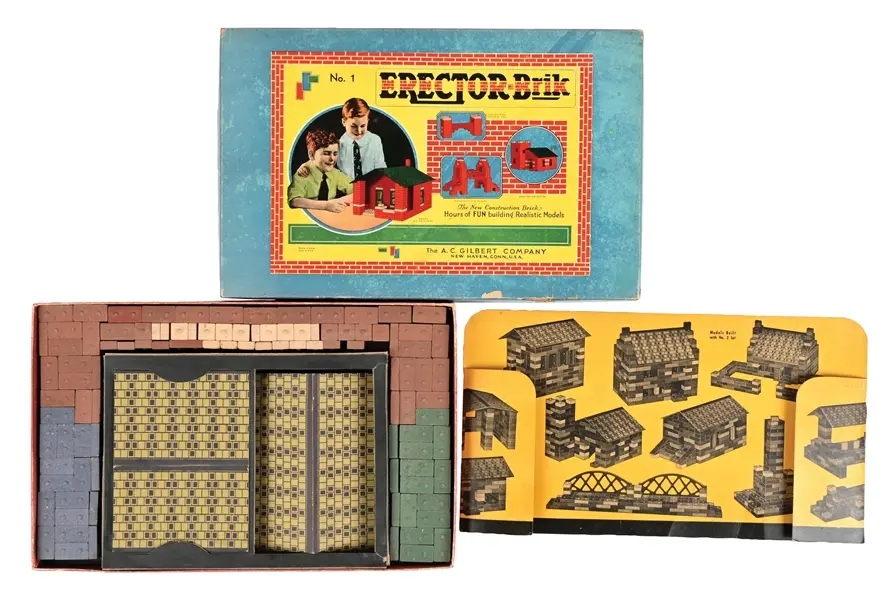 A.C. GILBERT “BRICK CONSTRUCTION” NO. 1 BUILDING SET