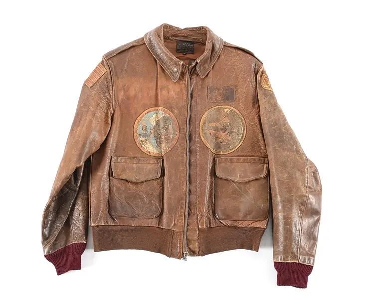 US WWII 464TH BOMB GROUP TYPE A-2 FLIGHT JACKET.