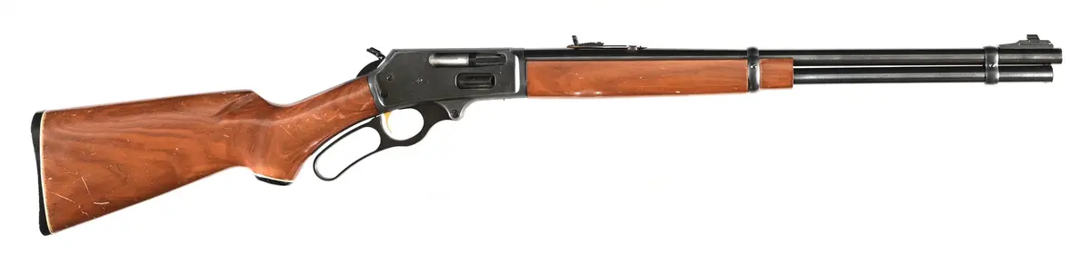(C) MARLIN MODEL 336 LEVER ACTION CARBINE.