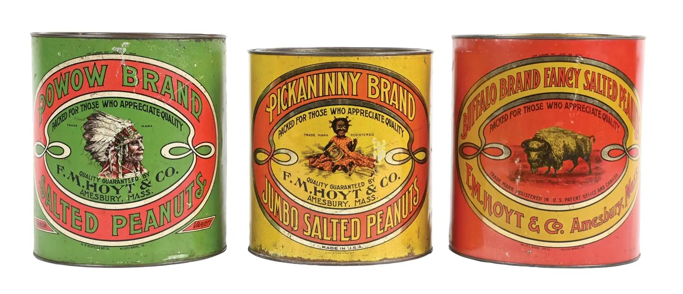 COLLECTION OF 3 SALTED PEANUT TINS