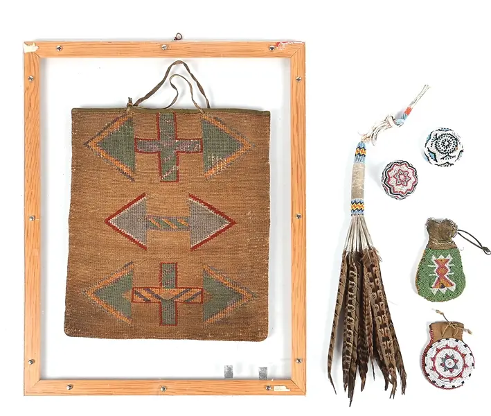 LOT OF 6: MIXED NATIVE AMERICAN OBJECTS