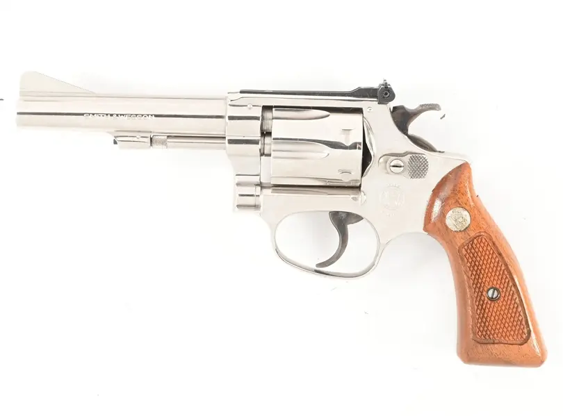 (C) SMITH & WESSON MODEL 34-1 DOUBLE ACTION REVOLVER.