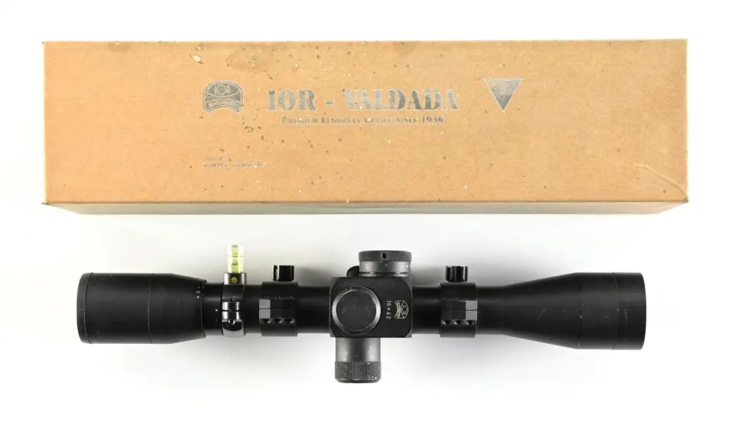 IOR VALDADA 16X42MM SCOPE WITH BOX.
