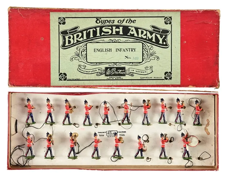 W. BRITAINS NO. 1458 MIDDLESEX BAND OF THE LINE RARE UNLISTED GAMAGES
