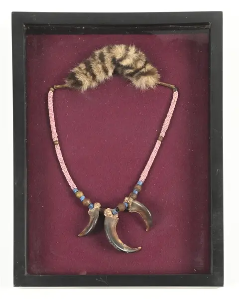 NATIVE AMERICAN BEAR CLAW NECKLACE