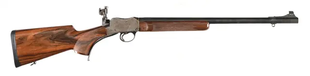 (C) CUSTOM BSA MARTINI HENRY FALLING BLOCK TARGET RIFLE IN .22 LONG RIFLE.