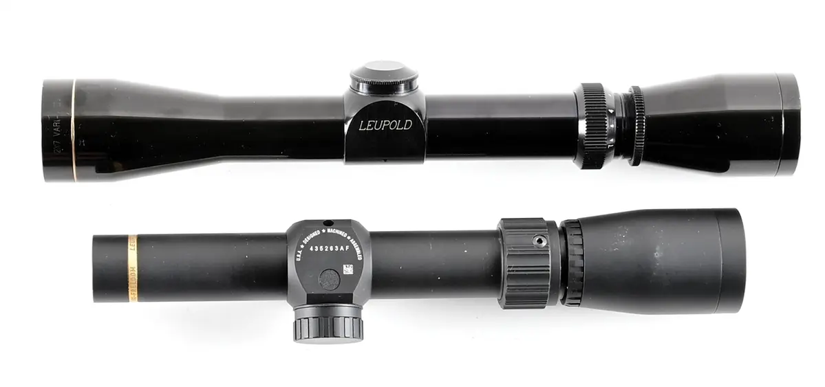 LOT OF 2 LEUPOLD RIFLE SCOPES.