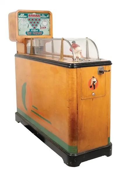 5¢ EVANS 10 STRIKE BOWLING ARCADE GAME