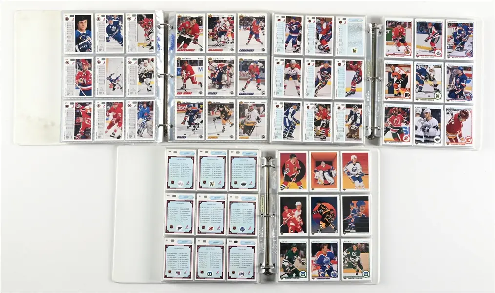 LOT OF 3: BINDERS OF NHL HOCKEY TRADING CARDS