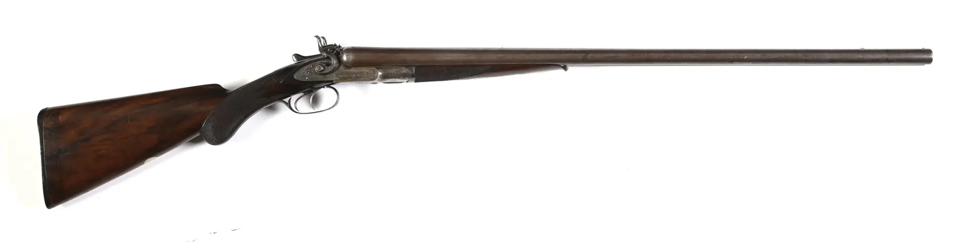 (A) FINE CONDITION FACTORY ENGRAVED COLT MODEL 1878 SIDE BY SIDE SHOTGUN