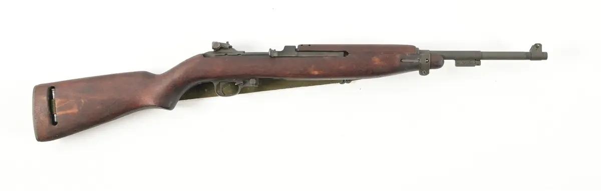 (C) UNDERWOOD M1 CARBINE SEMI-AUTOMATIC RIFLE.