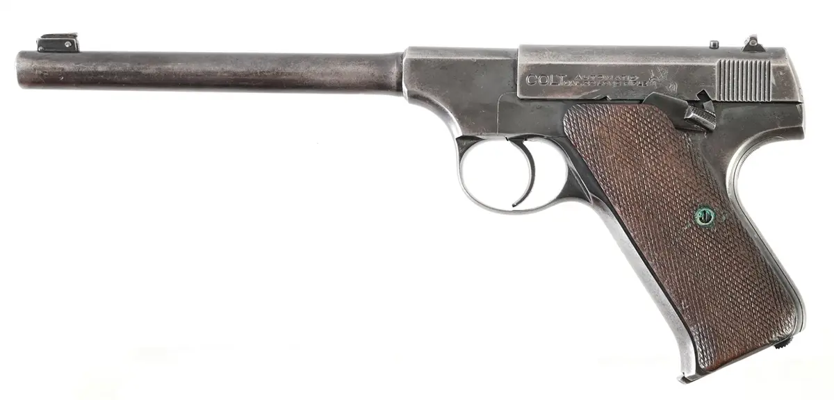 (C) COLT PRE-WOODSMAN SEMI-AUTOMATIC PISTOL.