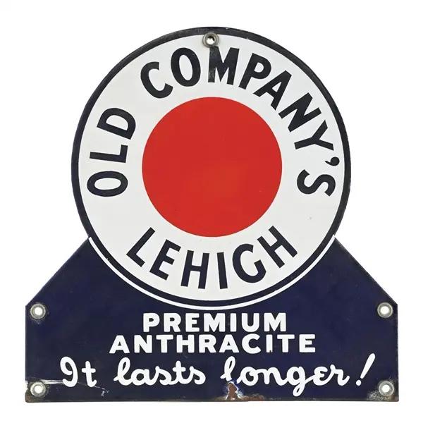 OLD COMPANY'S LEHIGH PREMIUM ANTHRACITE PORCELAIN SIGN