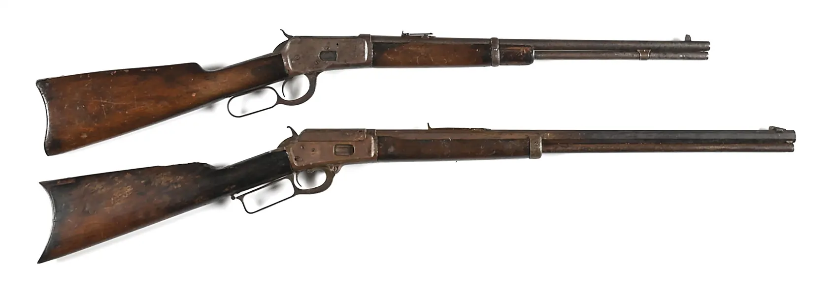 (C&A) A PAIR OF WILD WEST SHOW ATTRIBUTED MARLIN & WINCHESTER LEVER ACTIONS.