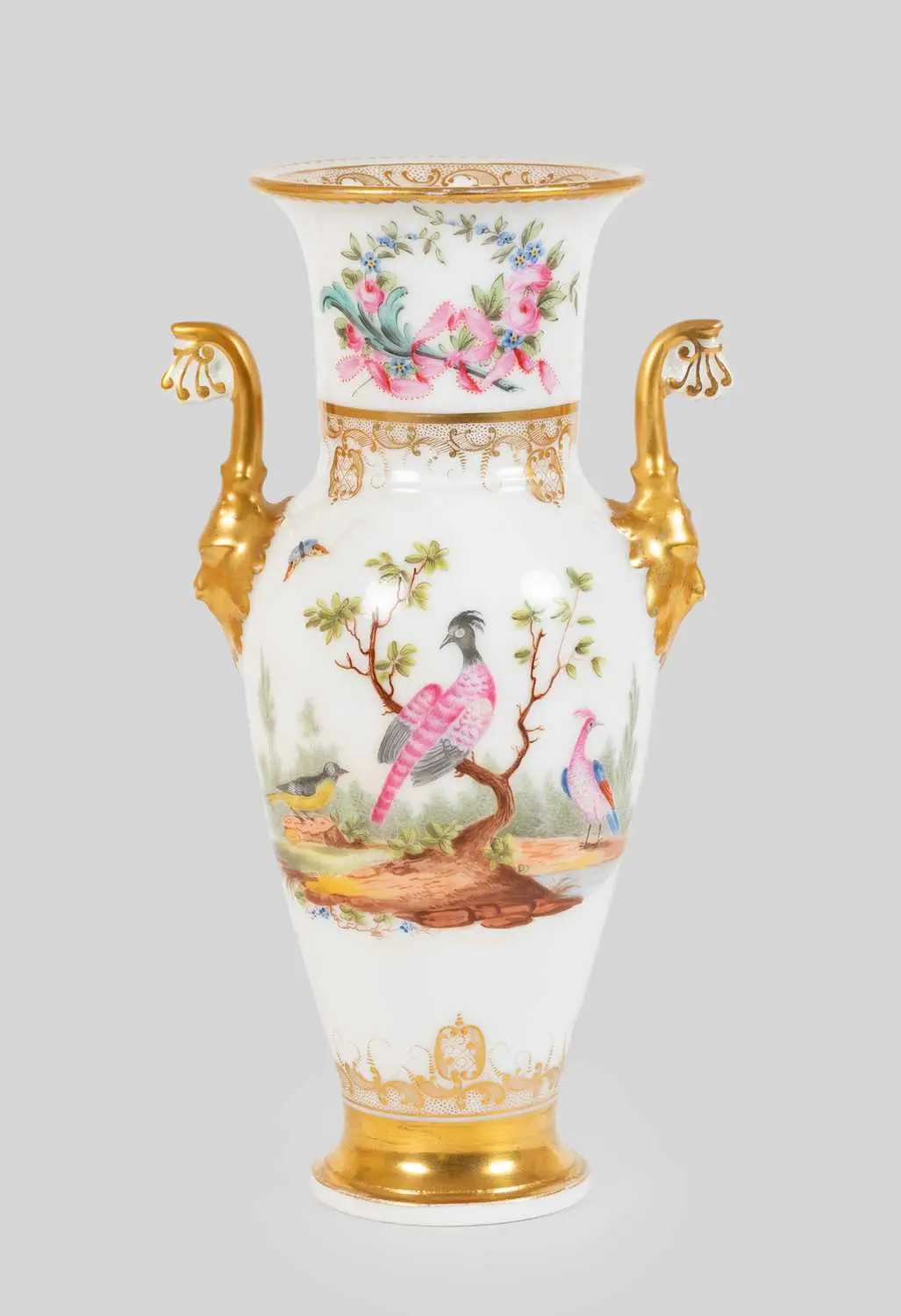 A Porcelain Vase, possibly Swansea, circa 1815-17