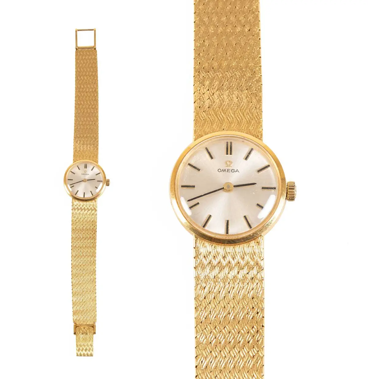 A Lady's 18 Carat Gold Wristwatch, signed Omega, 1967