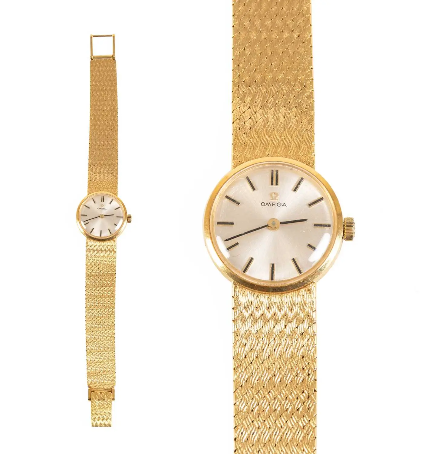 A Lady's 18 Carat Gold Wristwatch, signed Omega, 1967
