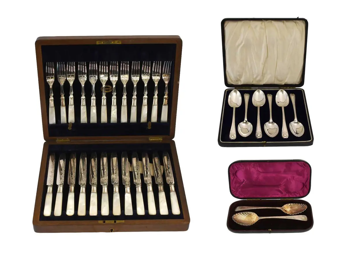 A Cased Set of Six Edward VII Dessert-Spoons, by Wakely and Wheeler