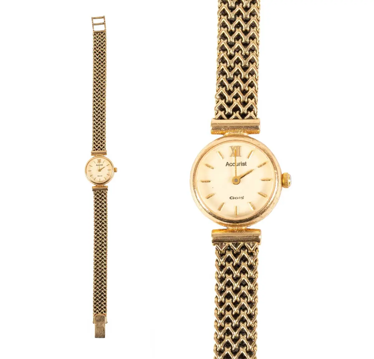 A Lady's 9 Carat Gold Wristwatch, signed Accurist, 2003