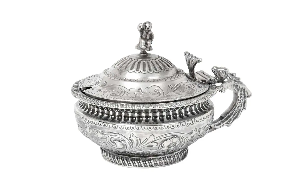 A Victorian Silver Mustard-Pot by George Fox, London, 1882, by George